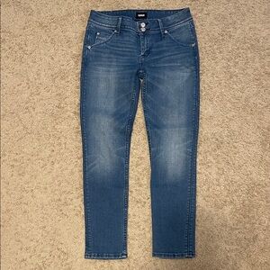 Hudson Collin Flap Skinny Crop Jeans Mid -Rise Medium Wash Stretch Denim 26 NWT